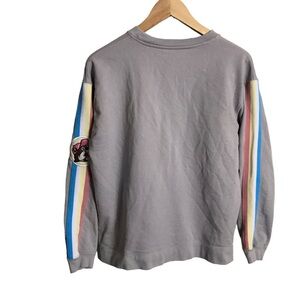 Buc-ees Medium Beaver Pullover Sweatshirt Gray‎ Long Sleeve Embroidered